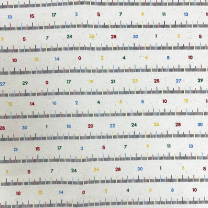 Japan | colored scale pattern 彩色刻度間尺圖案 | cotton printed oxford 純棉