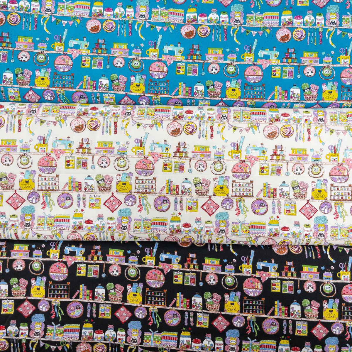 Japan | cat sewing workshop 貓貓車縫工作室 | cotton printed sheeting 純棉