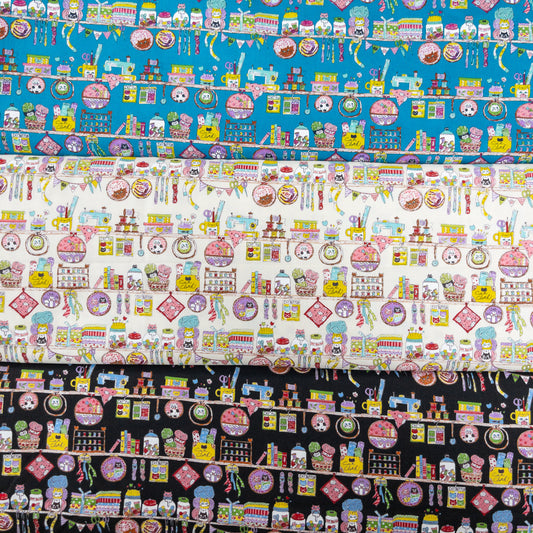 Japan | cat sewing workshop 貓貓車縫工作室 | cotton printed sheeting 純棉