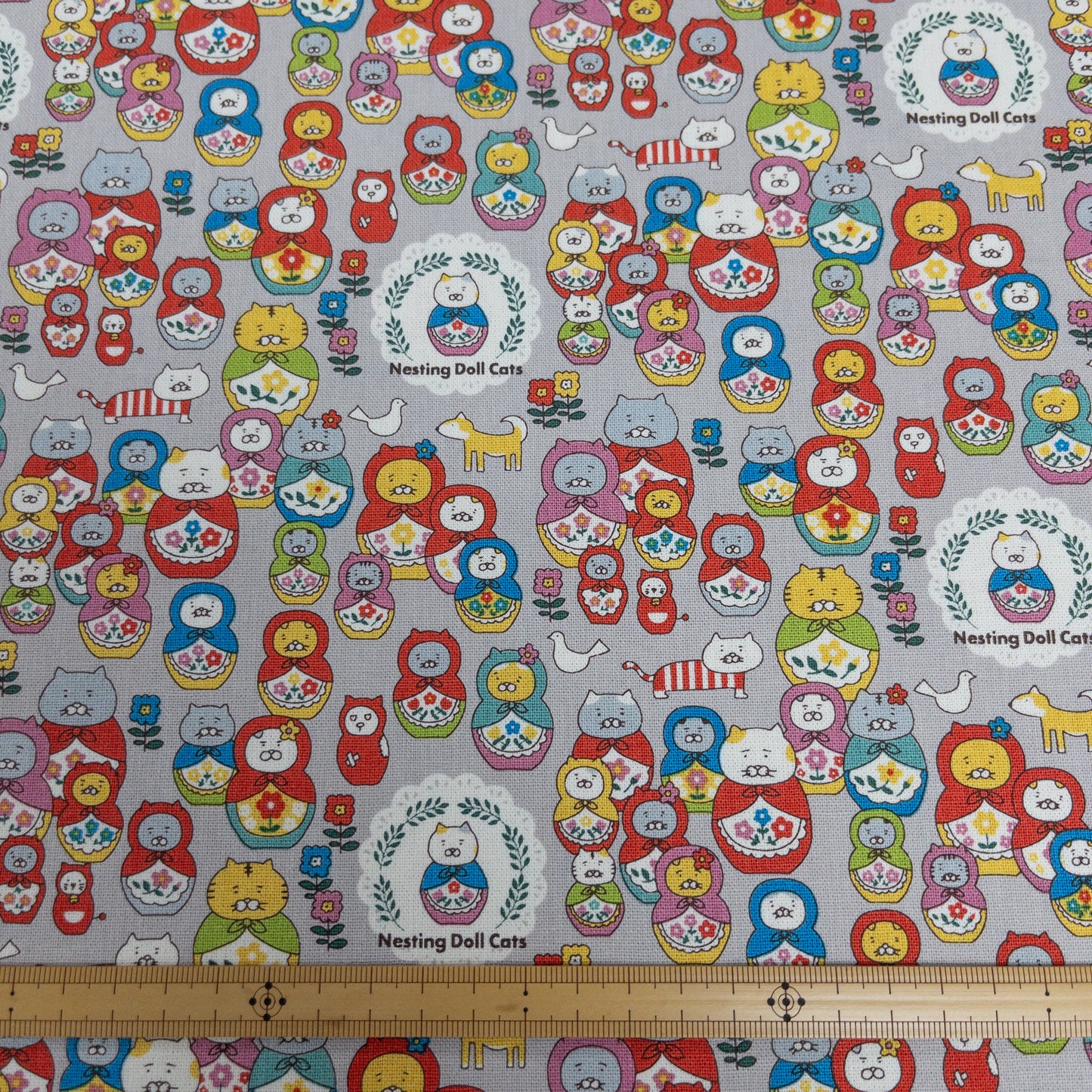 Kobayashi | Nesting Doll cats 俄羅斯貓貓 | cotton canvas 純棉