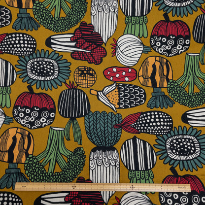 Japan | art vegetable 北歐藝術植物 | cotton printed oxford 純棉