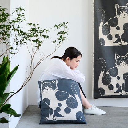 echino | TWO CAT 大貓 NekoNoe K from 30 SEWINGPINS | panel cotton linen 棉麻定位布