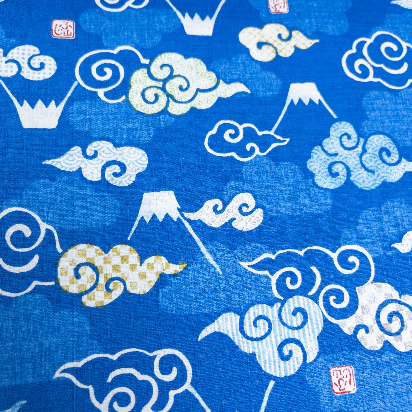 Japan | fujisan clouds 卡通富士山雲 | cotton printed sheeting 純棉