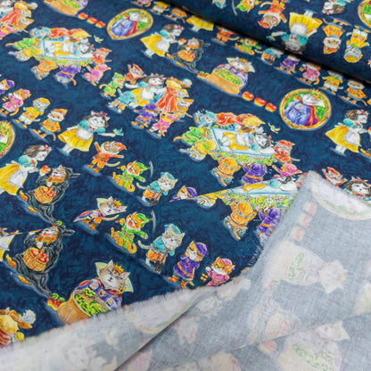 Japan | 『Hoyoka』Snow White Cats 白雪貓貓 | cotton printed sheeting 純棉
