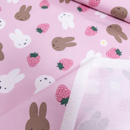 Japan | miffy & strawberry | cotton printed Oxford 純棉