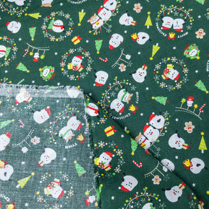 Japan | christmas with birds 雪之妖精的聖誕 | cotton printed sheeting 純棉