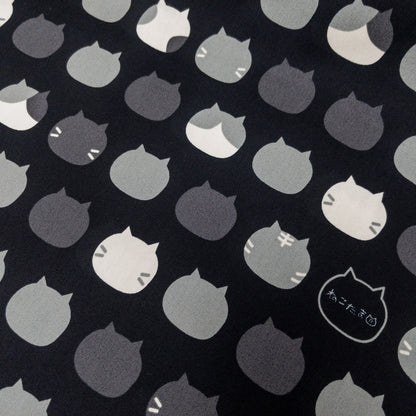 Japan | 「ねこたま」cat heads 彩色大貓頭 | cotton printed oxford 純棉