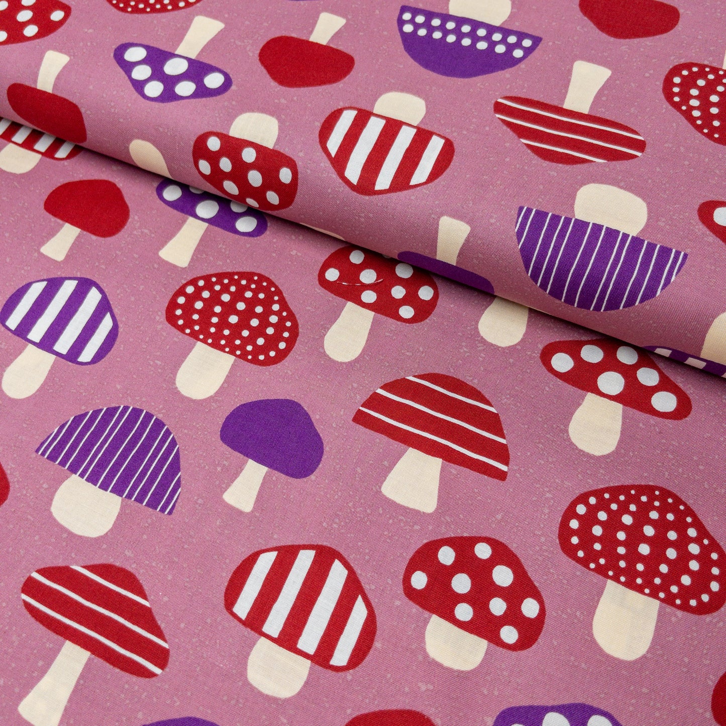 Japan | cute mushroom 蘑菇圖案 | cotton printed shirting 純棉