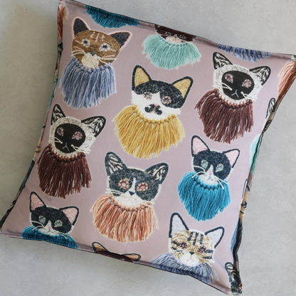 Kari Ishikawa | we are cats | cotton printed sheeting 純棉