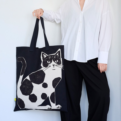 echino | TWO CAT 大貓 NekoNoe K from 30 SEWINGPINS | panel cotton linen 棉麻定位布