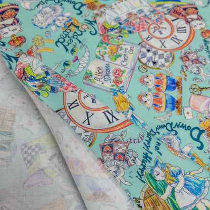 Japan | 『Hoyoka』Alice in Nyanderland Cats 愛麗絲貓貓 | cotton printed sheeting 純棉