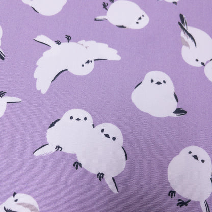 Japan | long-tailed tit dots 北海道小鳥「雪之妖精」| cotton printed oxford 純棉