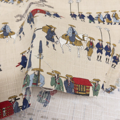 Japan | 江戶武士 | cotton printed dobby 竹節純棉