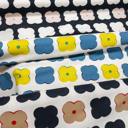 Kobayashi | cute flowers 可愛花形圖案 | cotton linen 棉麻