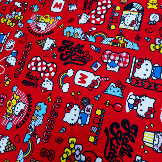 Japan | hello kitty | cotton printed oxford 純棉
