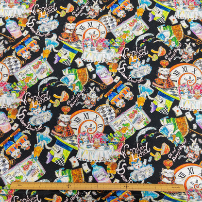Japan | 『Hoyoka』Alice in Nyanderland Cats 愛麗絲貓貓 | cotton printed sheeting 純棉