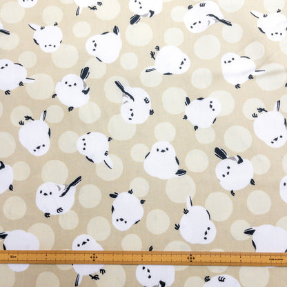 Japan | long-tailed tit dots 北海道小鳥「雪之妖精」波點 | cotton printed oxford 純棉