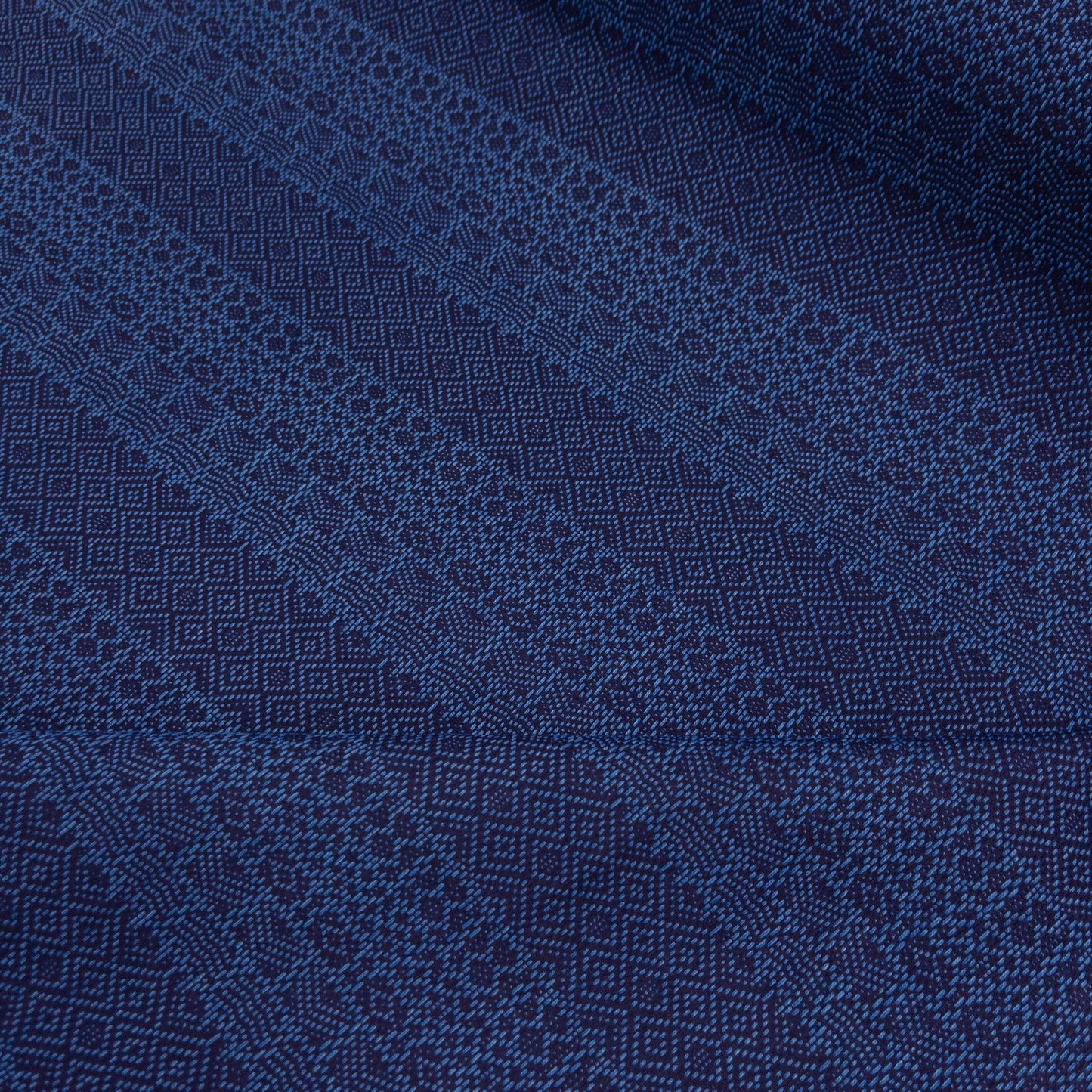 Japan |  Indigo Asagi Sashiko rhombus  | Sashiko-ori 刺子織