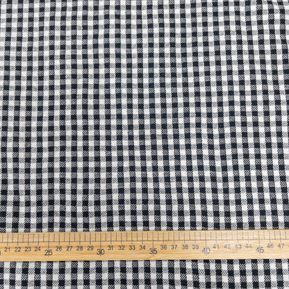 maffon | checkered black ivory格子 黑+米色 | cotton jacquard knit 雙面純棉提花針織 - 160cm