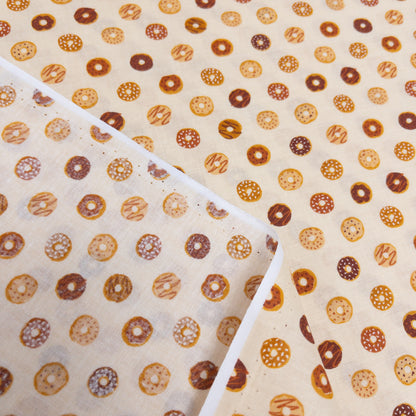 Japan | mini donuts 三款口味 迷你冬甩 | cotton printed shirting 純棉