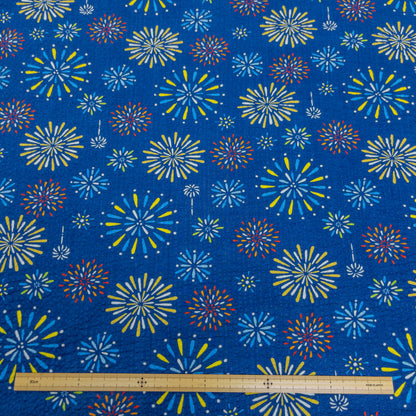 Japan | fireworks 夏祭煙花 | cotton seer sucker 泡泡棉浴衣布