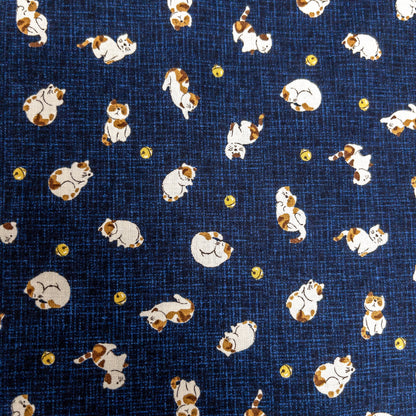 Japan | little cat 小小三色貓 | cotton printed sheeting
