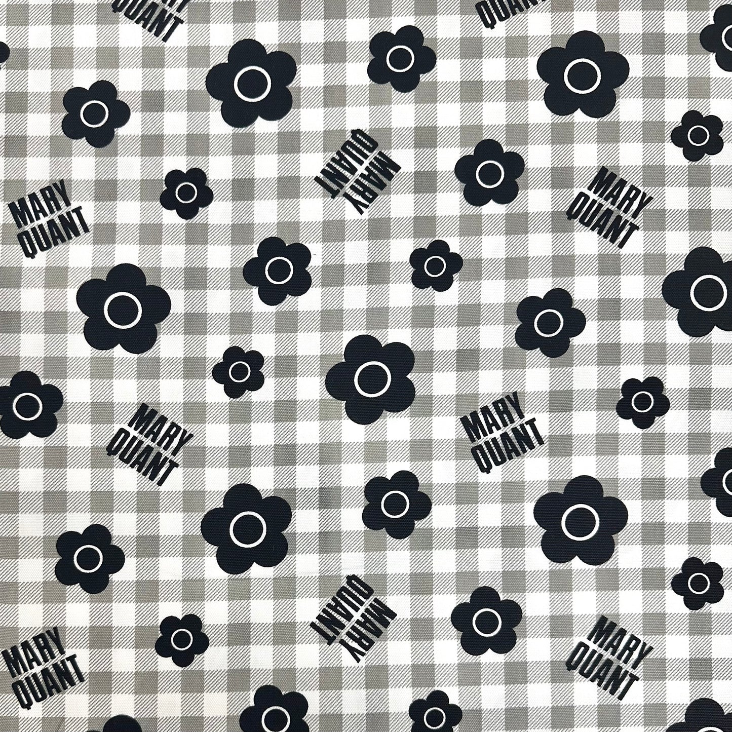 Mary Quant | checked pattern flowers 格子圖案花朵 | cotton printed oxford 純棉