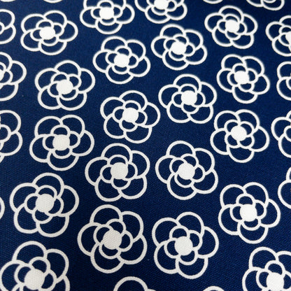Japan | little white camellia 白色小山茶花 | cotton printed oxford 純棉