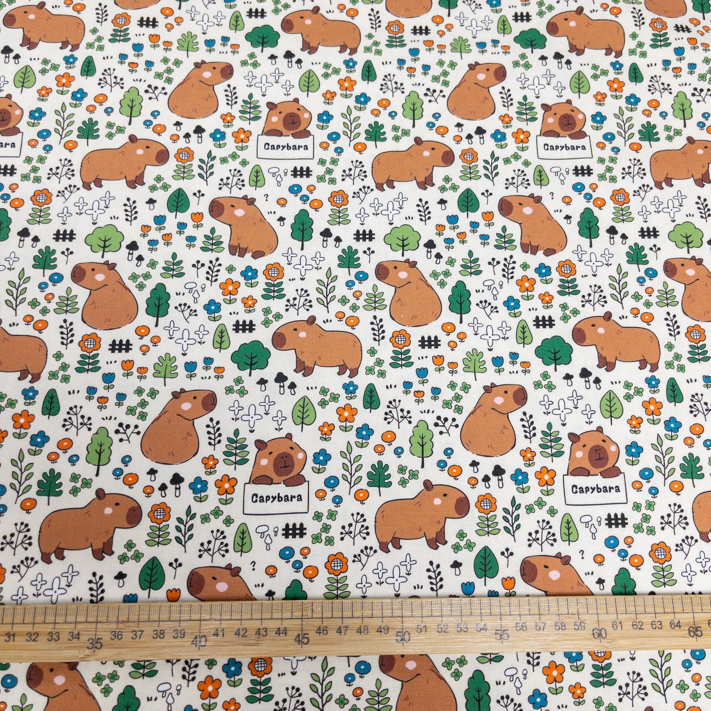 Taiwan | 水豚森林 capybara | cotton printed oxford 純棉