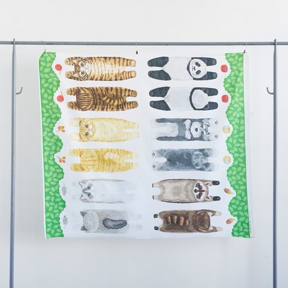 kokka home deco 趴趴動物 | cotton printed sheeting panel 純棉