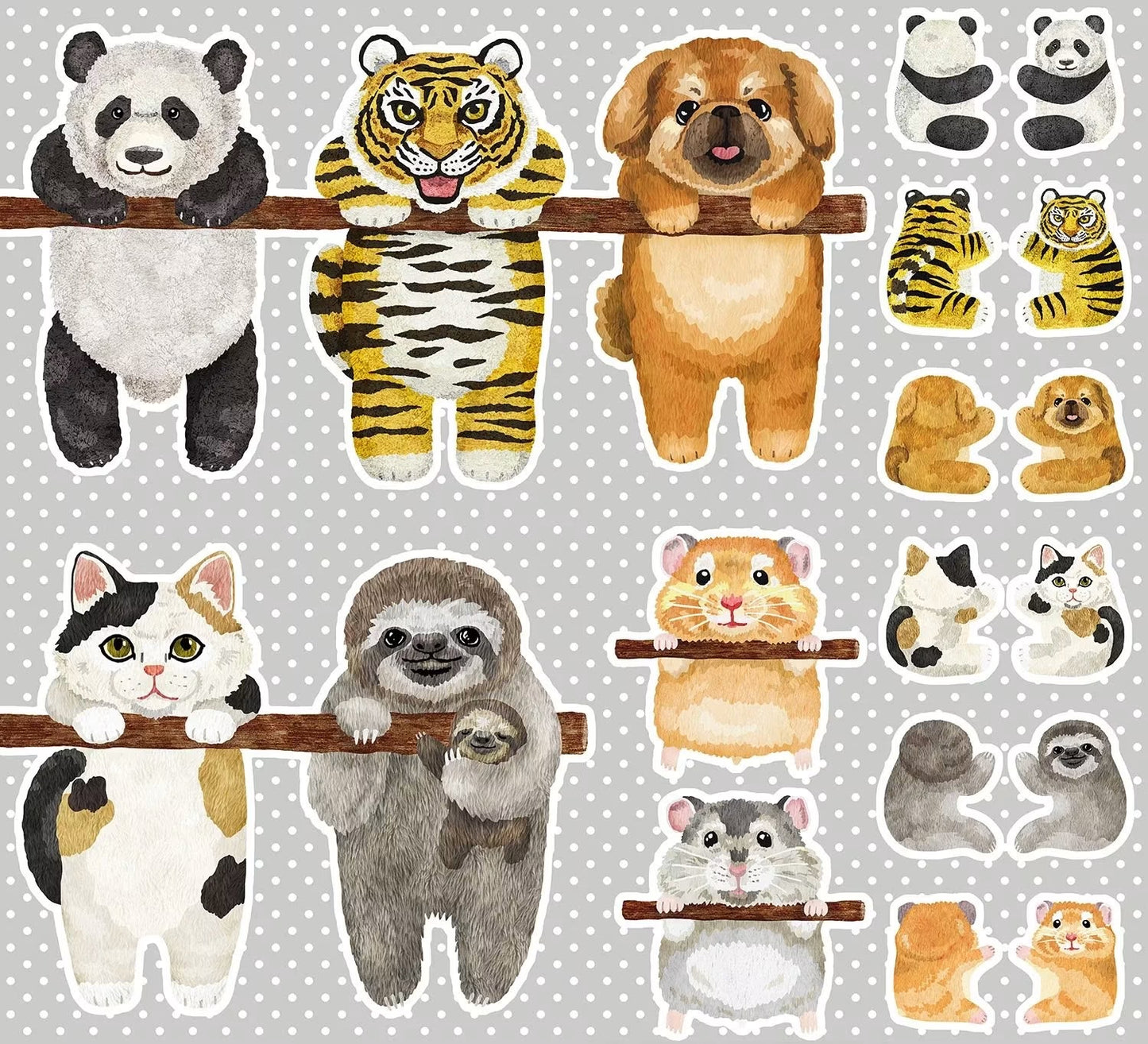 kokka home deco 掛掛動物 | cotton printed sheeting panel 純棉