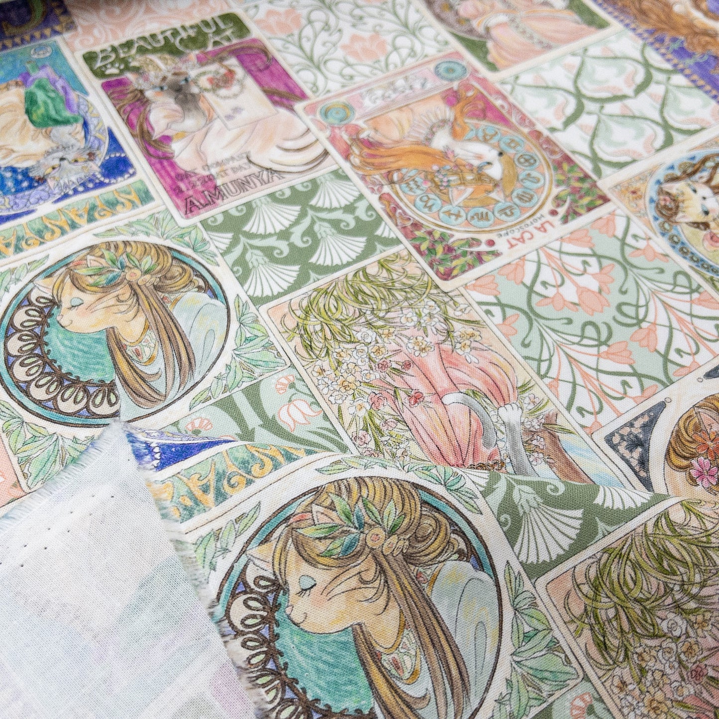 Japan | 『Hoyoka』Art Cats新藝術風格貓貓 | cotton printed sheeting 純棉