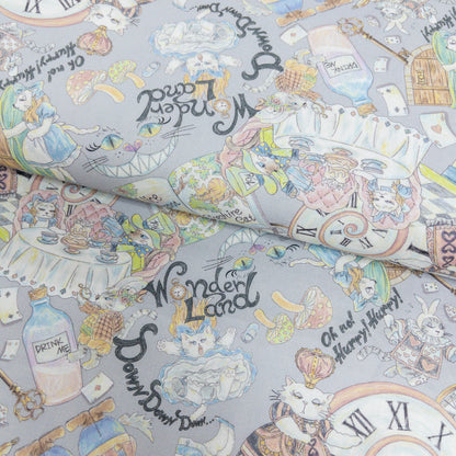 Japan | 『Hoyoka』Alice in Nyanderland Cats 愛麗絲貓貓 | cotton printed sheeting 純棉
