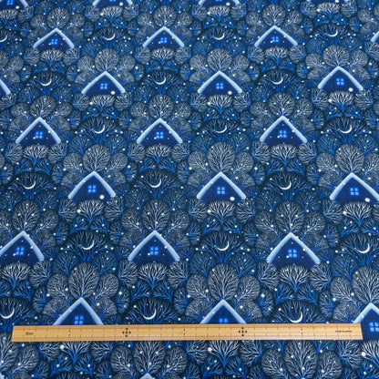 USA | Moon dance 雪地小屋 | cotton printed sheeting 純棉
