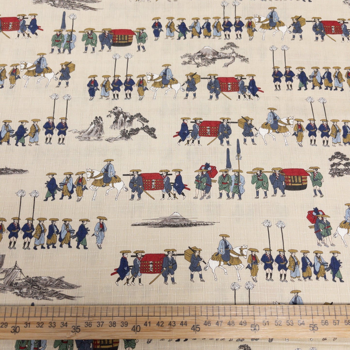 Japan | 江戶武士 | cotton printed dobby 竹節純棉