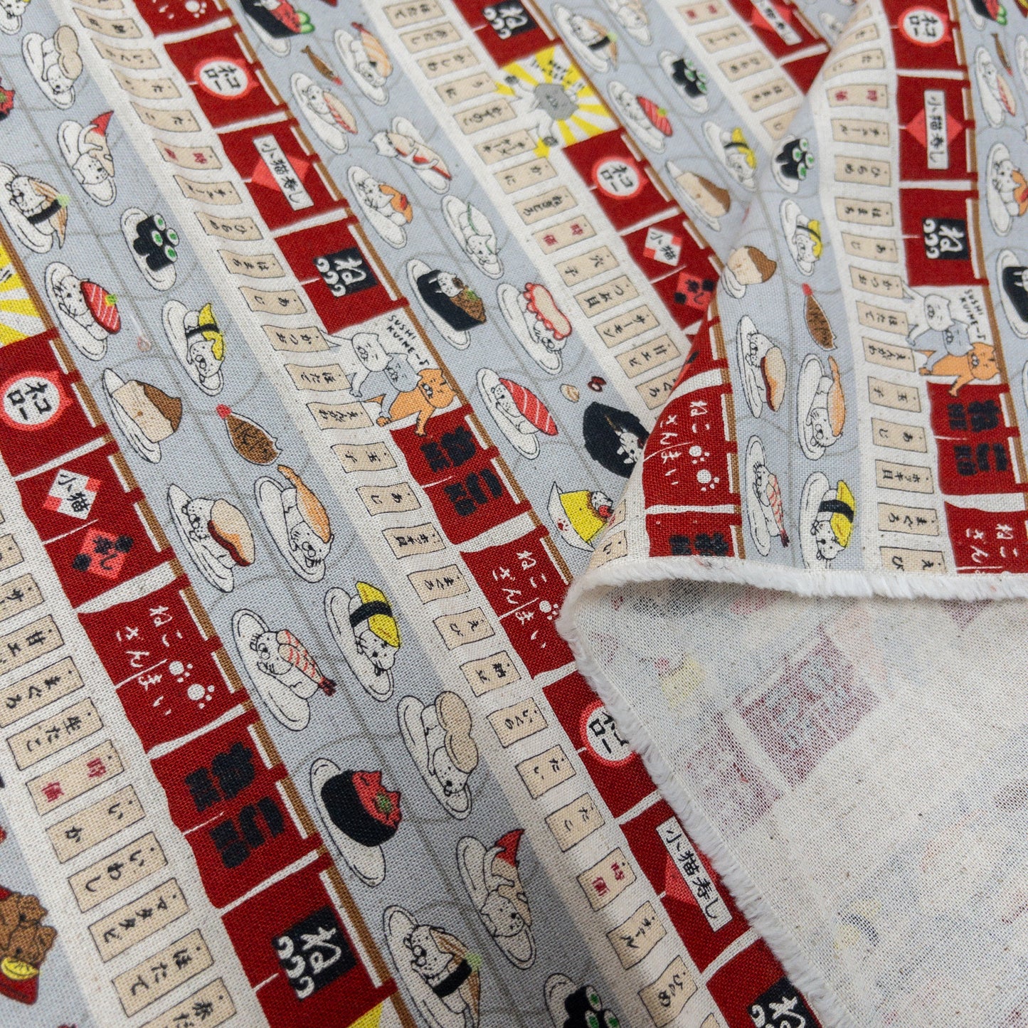 Kobayashi | sushi cat 迴轉壽司貓貓 | cotton linen 棉麻