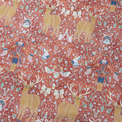USA | Joy to the world 冬日胡桃夾子 | OEKO-TEX® Standard 100 cotton printed sheeting 純棉