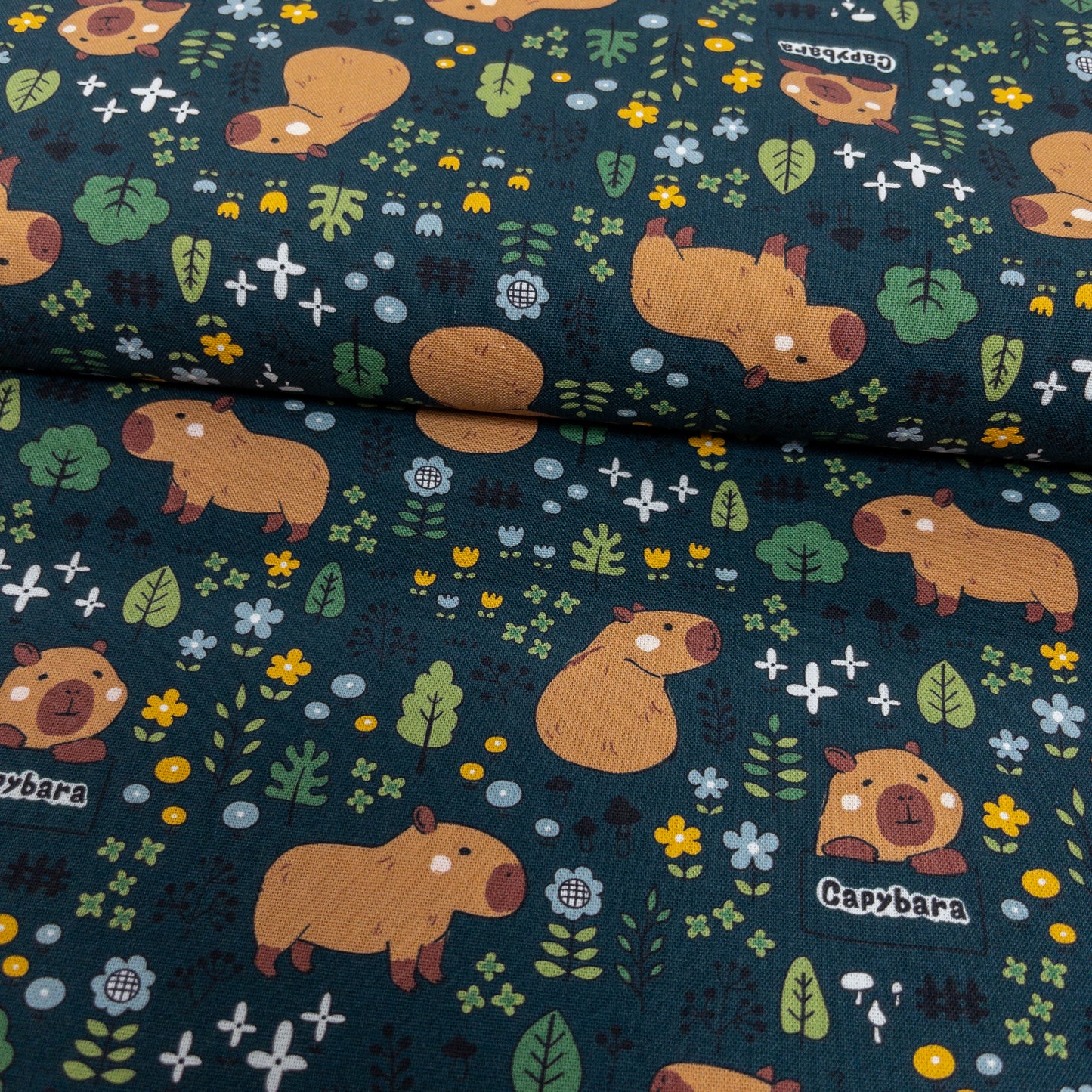 Taiwan | 水豚森林 capybara | cotton printed oxford 純棉