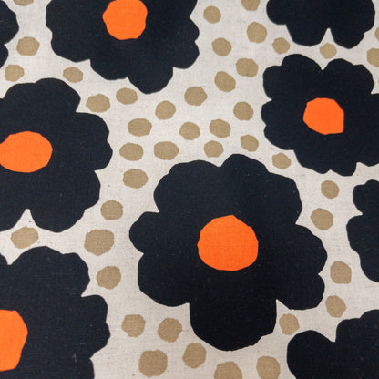 Kobayashi | Nordic Polka Dot Floral 北歐波點大花 | cotton linen 棉麻