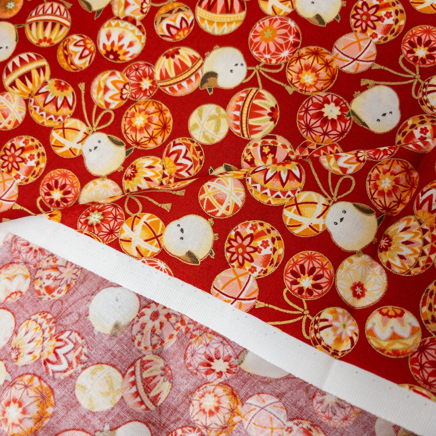 Quilt Gate | birds 雪之妖精波波球 | cotton printed sheeting 純棉