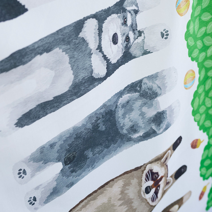 kokka home deco 趴趴動物 | cotton printed sheeting panel 純棉