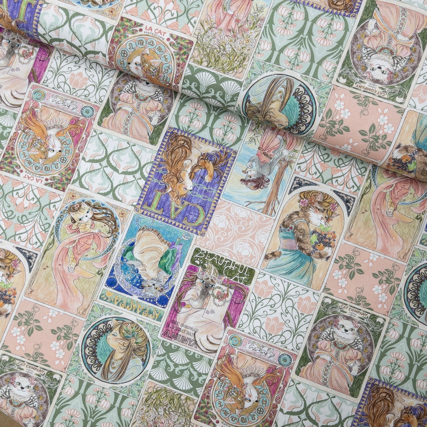 Japan | 『Hoyoka』Art Cats新藝術風格貓貓 | cotton printed sheeting 純棉