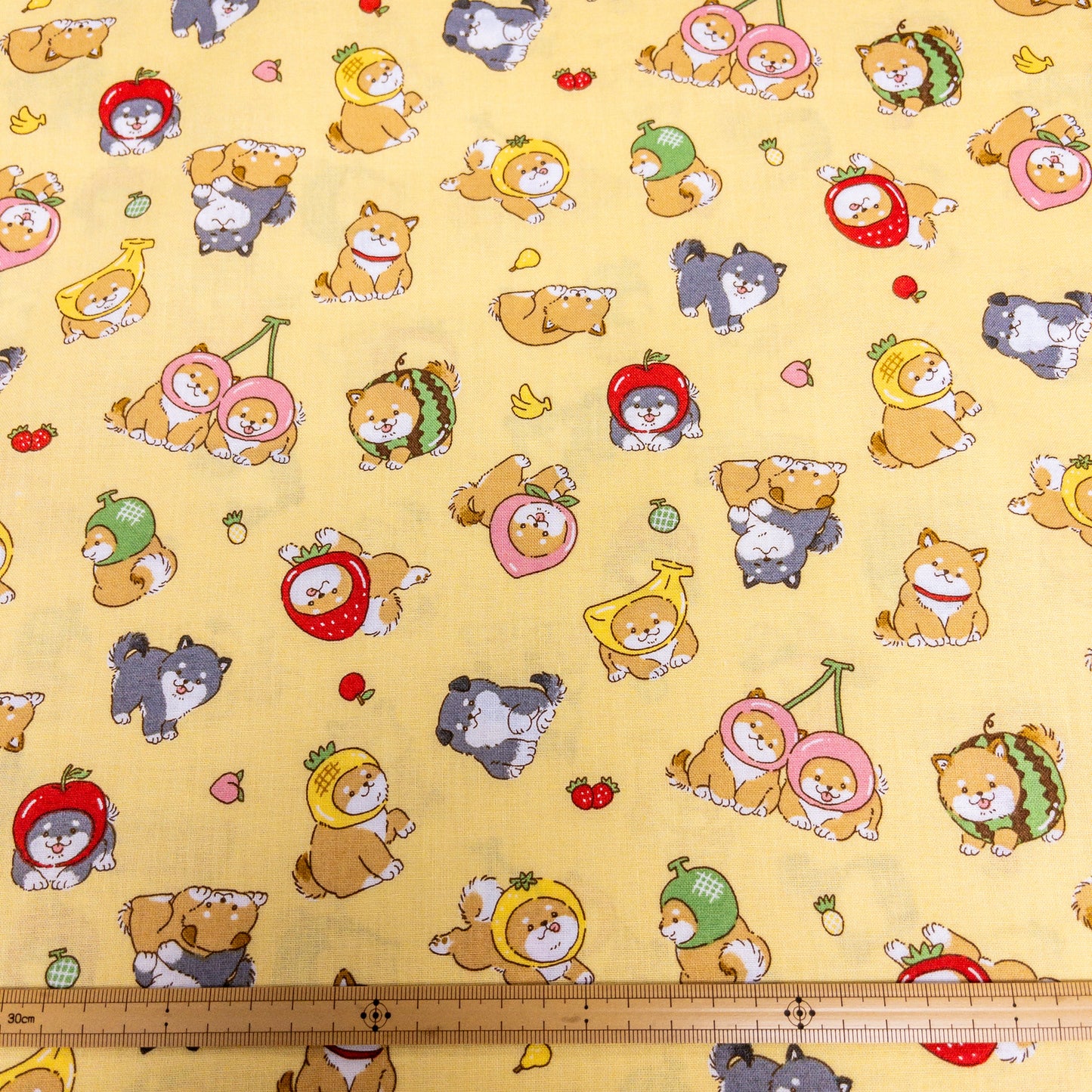 Japan | yellow shiba 柴犬小黃 | cotton printed sheeting 純棉