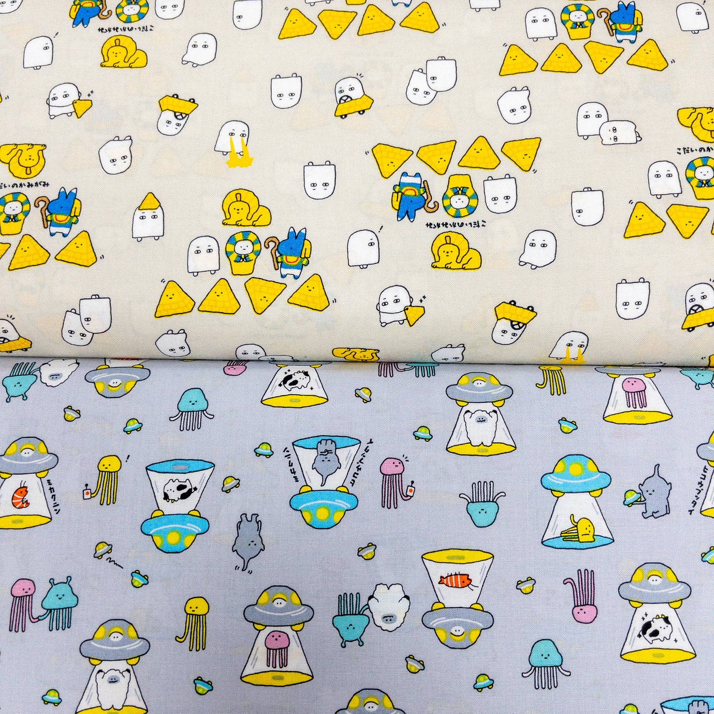 Japan | mystical 神秘不解之謎卡通布 | cotton printed sheeting 純棉