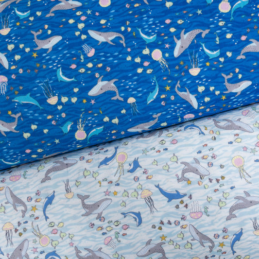 Japan | sharks & fish 鯊魚 | cotton double gauze 二重紗
