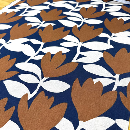 Japan | abstract flowers 北歐抽象花葉 | cotton linen 棉麻