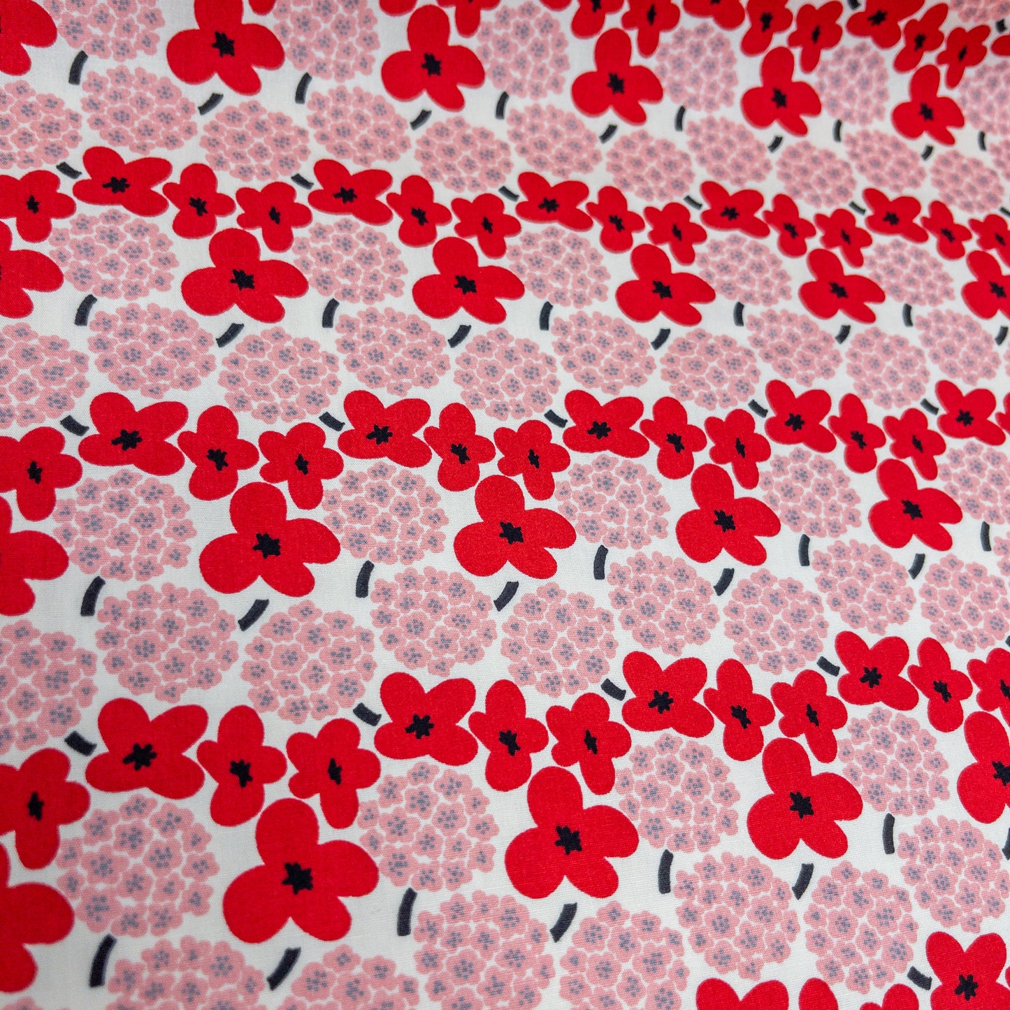 Kobayashi | Nordic flowers 北歐繡球花花朵 | cotton printed sheeting 純棉