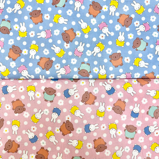 Japan | miffy & flowers | cotton printed sheeting 純棉
