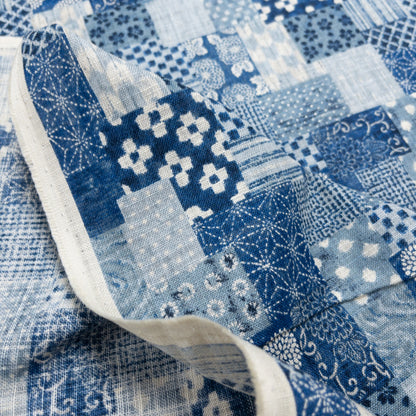 Japan | patchwork pattern 拼布圖案 | cotton printed poplin 竹節純棉