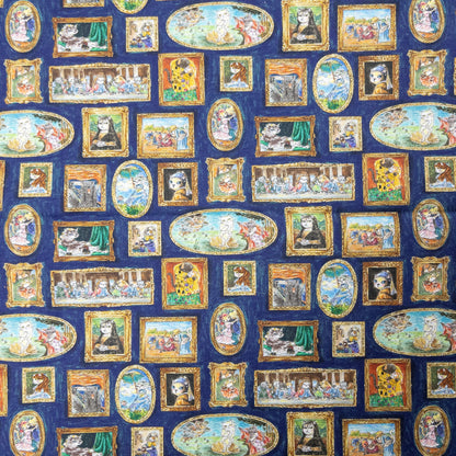 Japan | Mini! 『Hoyoka』Cats Art Museum 迷你版貓貓名畫 | cotton printed sheeting 純棉